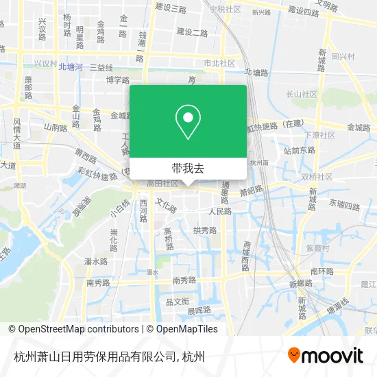 杭州萧山日用劳保用品有限公司地图