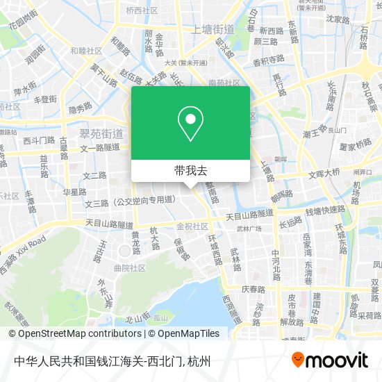 中华人民共和国钱江海关-西北门地图