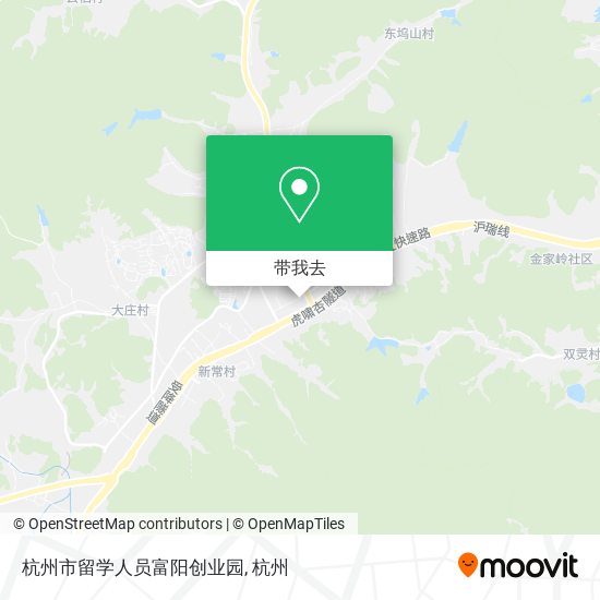 杭州市留学人员富阳创业园地图