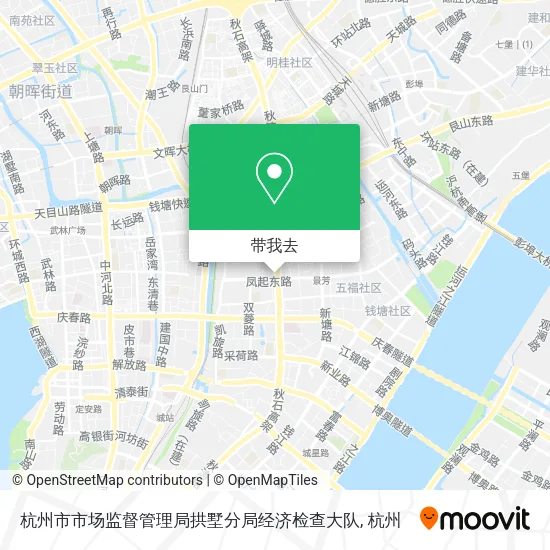 杭州市市场监督管理局拱墅分局经济检查大队地图