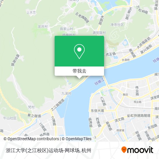 浙江大学(之江校区)运动场-网球场地图