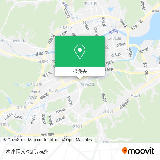 水岸阳光-北门地图