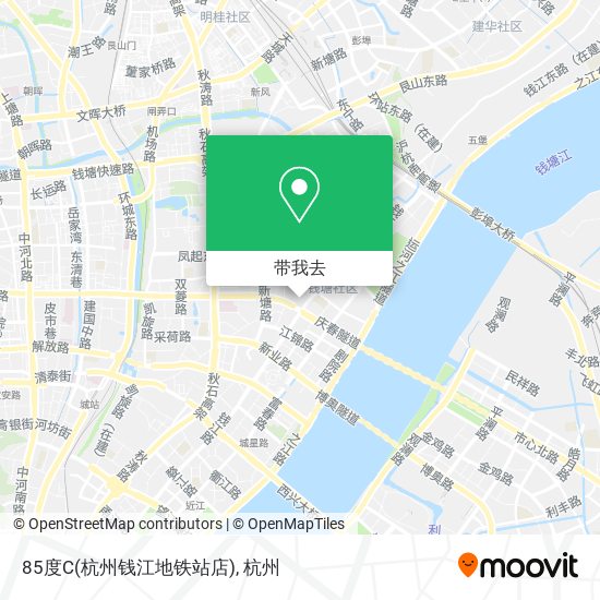 85度C(杭州钱江地铁站店)地图