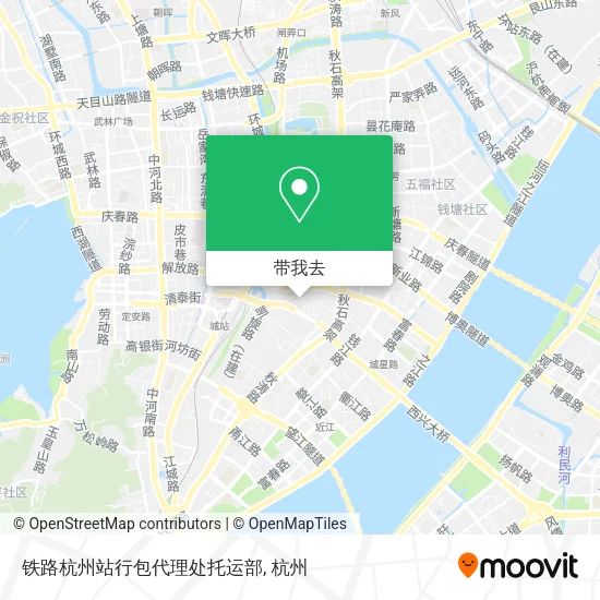 铁路杭州站行包代理处托运部地图