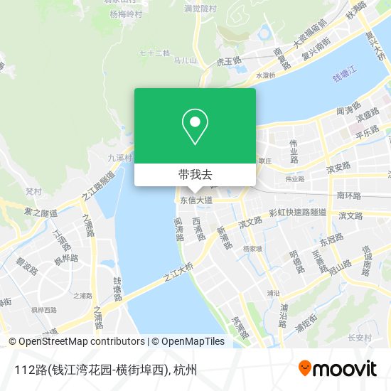 112路(钱江湾花园-横街埠西)地图
