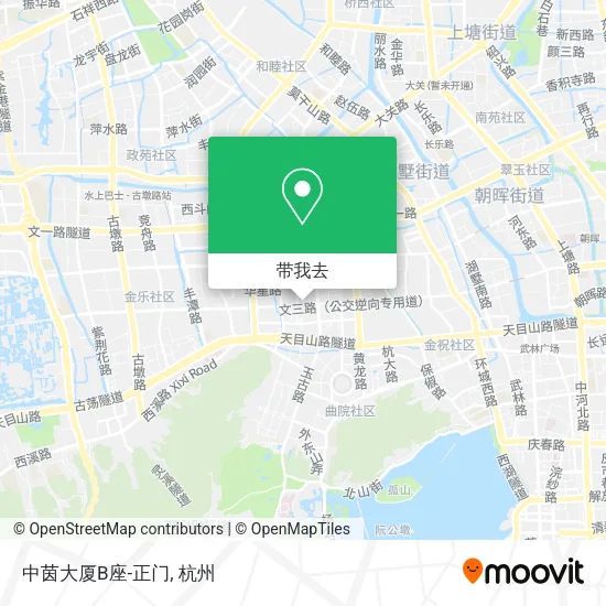 中茵大厦B座-正门地图