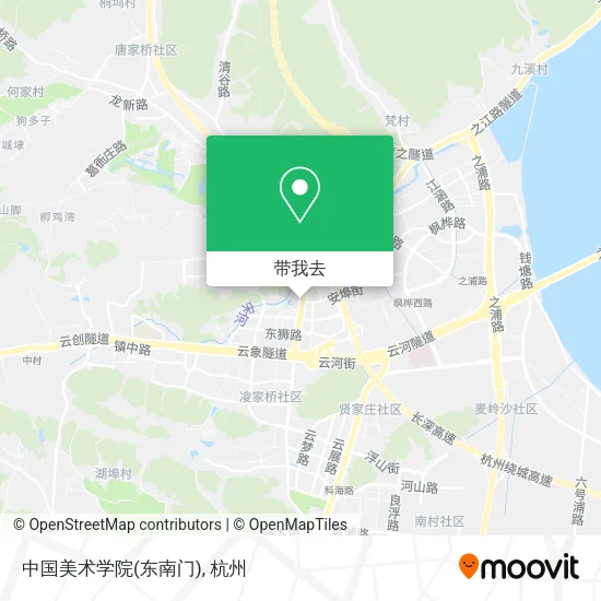 中国美术学院(东南门)地图