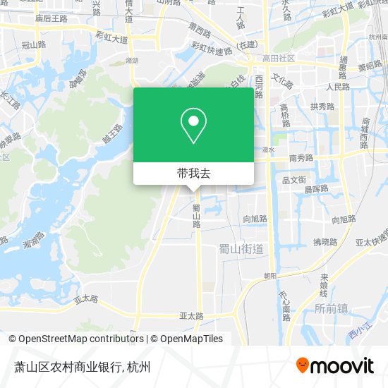 萧山区农村商业银行地图
