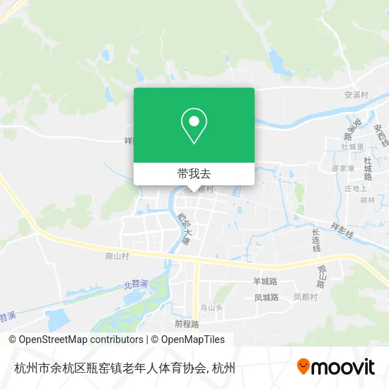 杭州市余杭区瓶窑镇老年人体育协会地图