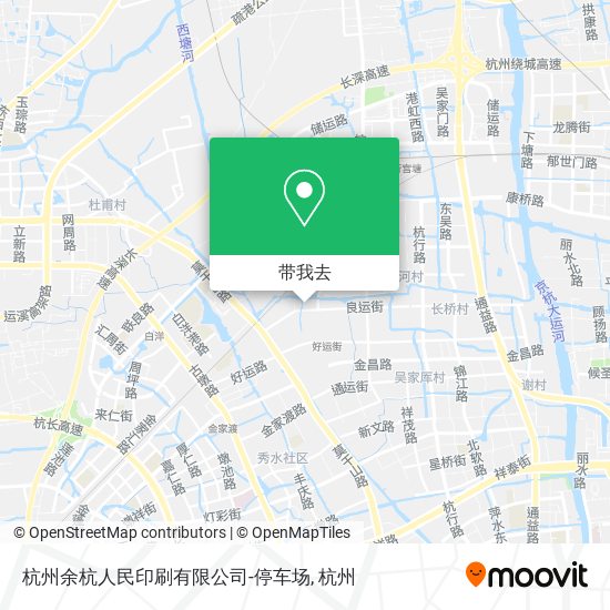 杭州余杭人民印刷有限公司-停车场地图
