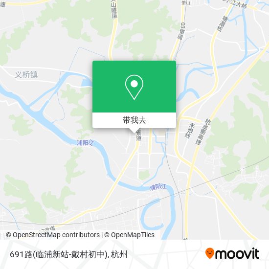 691路(临浦新站-戴村初中)地图