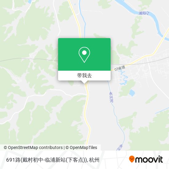 691路(戴村初中-临浦新站(下客点))地图