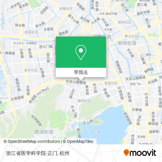 浙江省医学科学院-正门地图