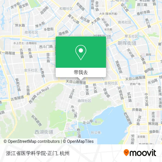 浙江省医学科学院-正门地图