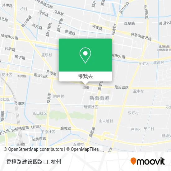 香樟路建设四路口地图