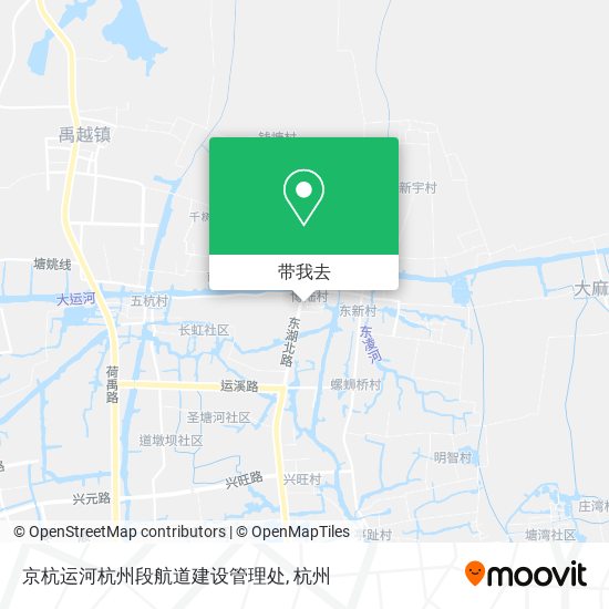 京杭运河杭州段航道建设管理处地图