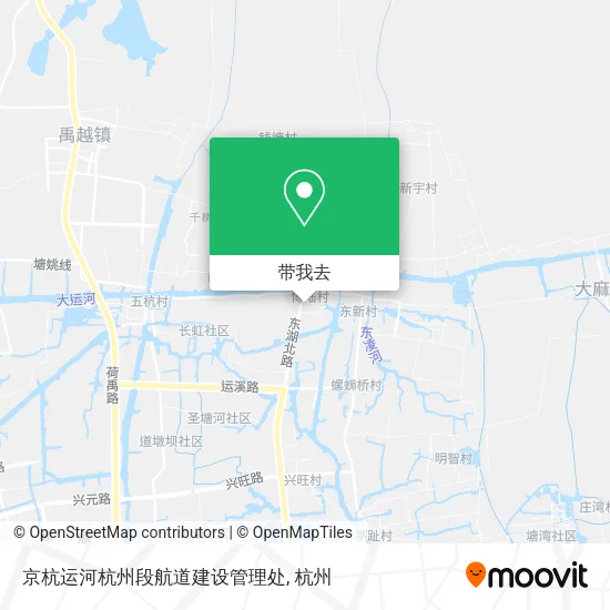京杭运河杭州段航道建设管理处地图