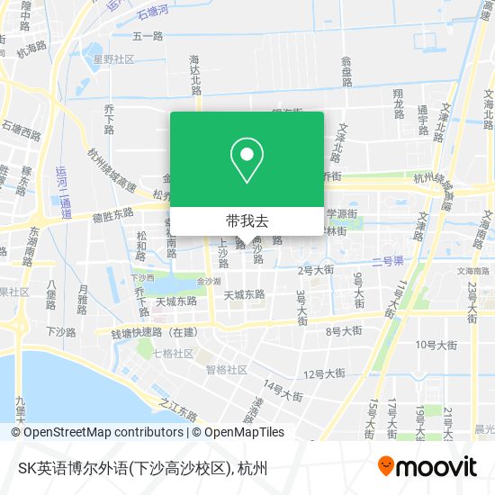 SK英语博尔外语(下沙高沙校区)地图