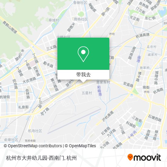 杭州市大井幼儿园-西南门地图