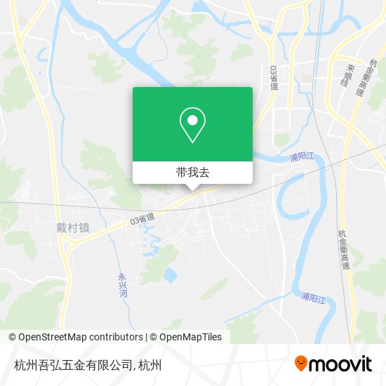 杭州吾弘五金有限公司地图