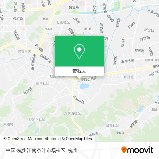 中国·杭州江南茶叶市场-B区地图