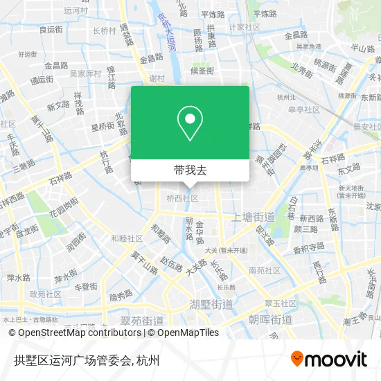 拱墅区运河广场管委会地图