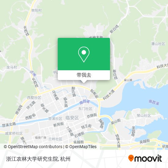 浙江农林大学研究生院地图