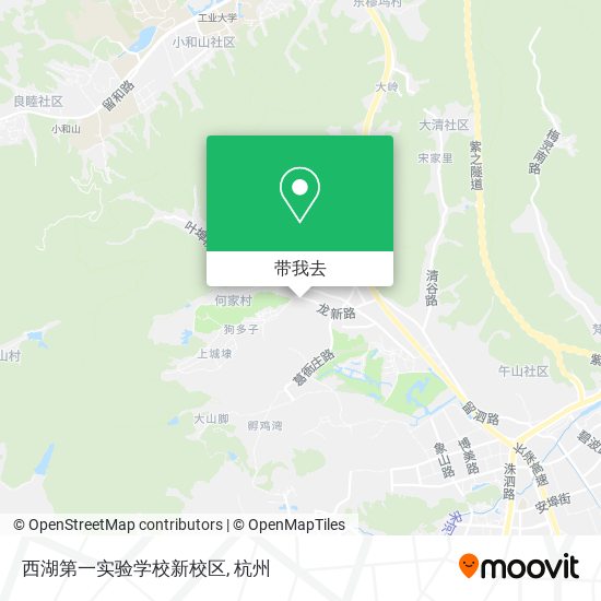 西湖第一实验学校新校区地图