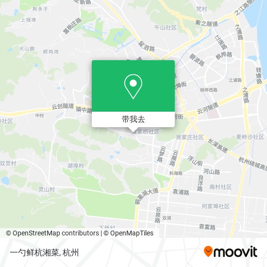 一勺鲜杭湘菜地图
