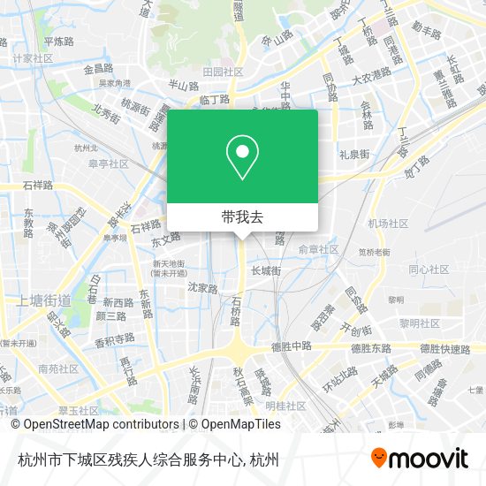 杭州市下城区残疾人综合服务中心地图
