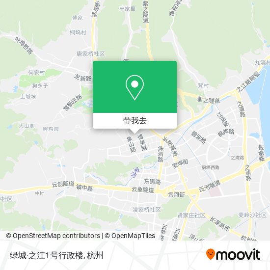 绿城·之江1号行政楼地图