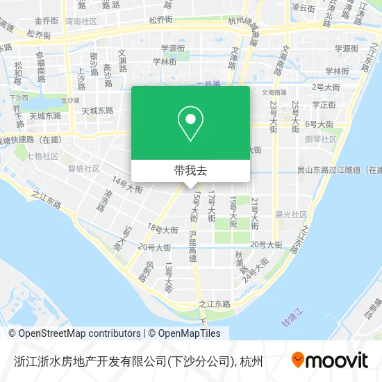 浙江浙水房地产开发有限公司(下沙分公司)地图