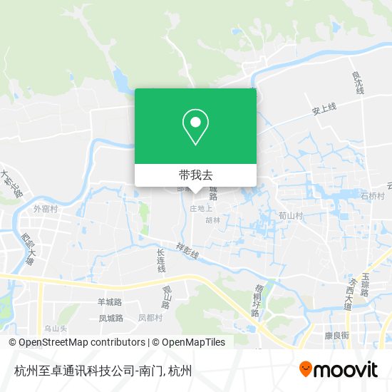 杭州至卓通讯科技公司-南门地图