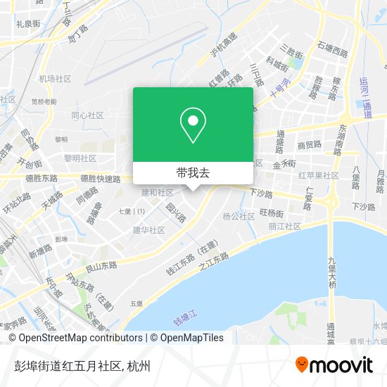 彭埠街道红五月社区地图