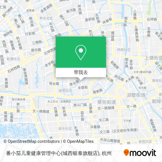 番小茄儿童健康管理中心(城西银泰旗舰店)地图