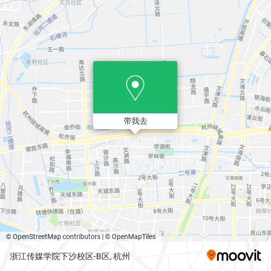 浙江传媒学院下沙校区-B区地图