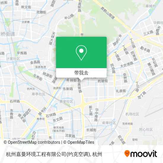 杭州嘉曼环境工程有限公司(约克空调)地图