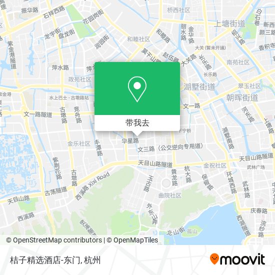 桔子精选酒店-东门地图