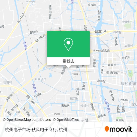 杭州电子市场-秋风电子商行地图