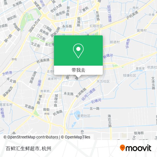 百鲜汇生鲜超市地图