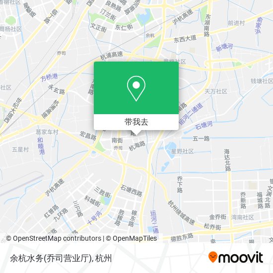 余杭水务(乔司营业厅)地图