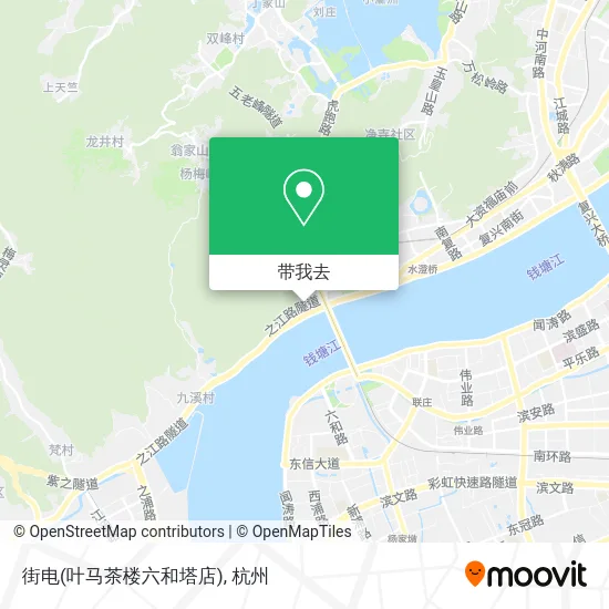 街电(叶马茶楼六和塔店)地图