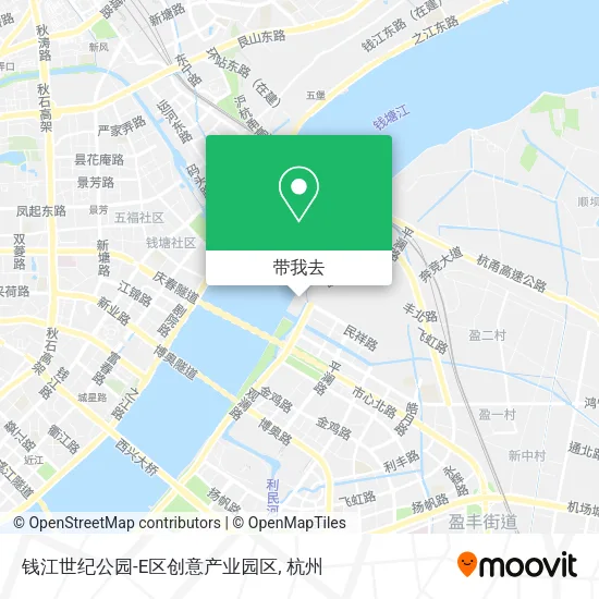 钱江世纪公园-E区创意产业园区地图