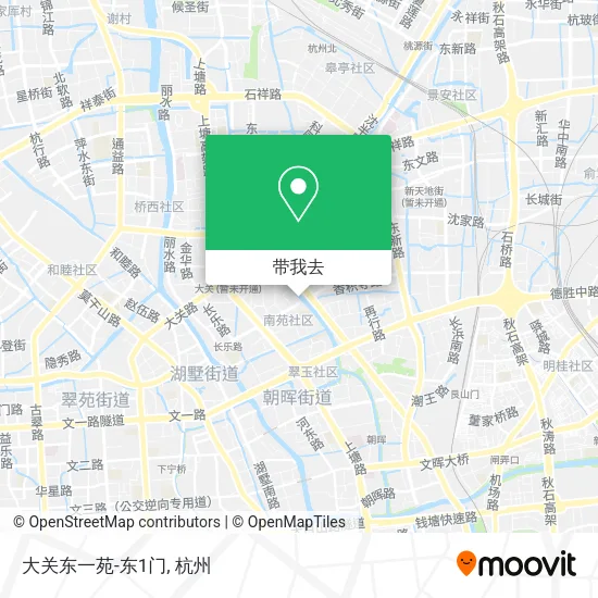 大关东一苑-东1门地图