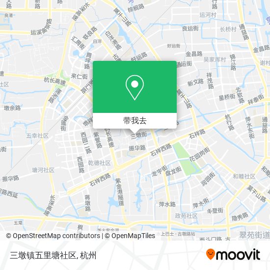 三墩镇五里塘社区地图