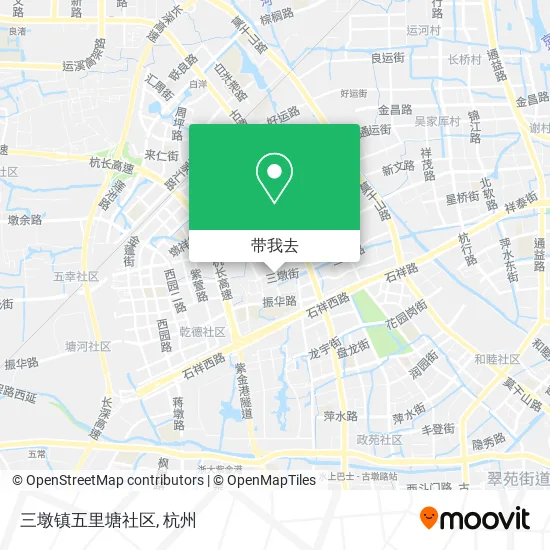 三墩镇五里塘社区地图