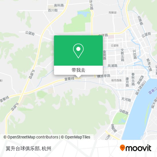 翼升台球俱乐部地图