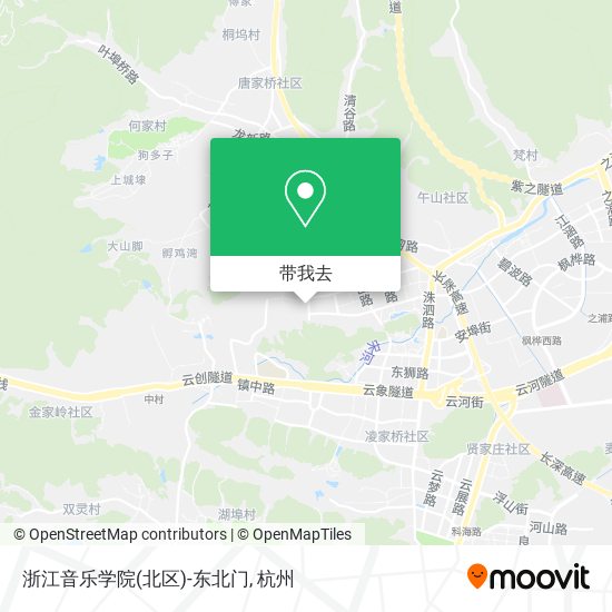 浙江音乐学院(北区)-东北门地图