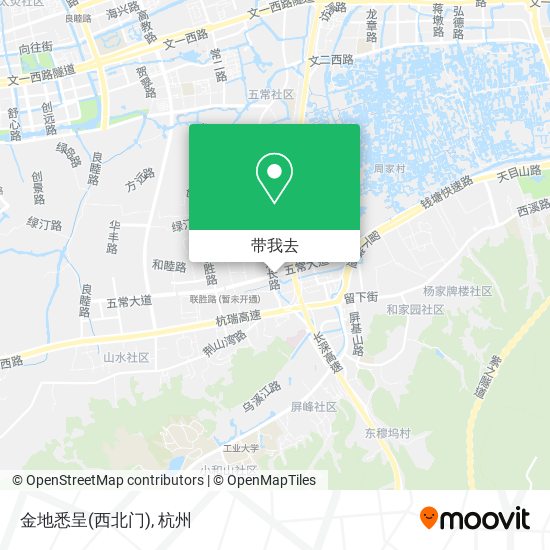 金地悉呈(西北门)地图