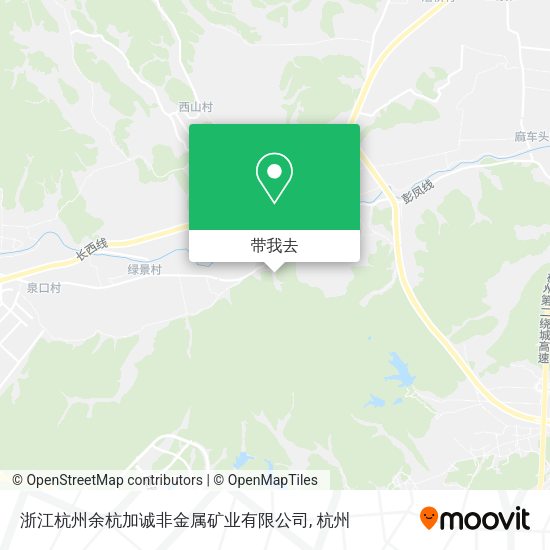 浙江杭州余杭加诚非金属矿业有限公司地图